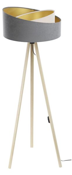 Lampada da terra GALAXY 1xE27/60W/230V grigio/beige