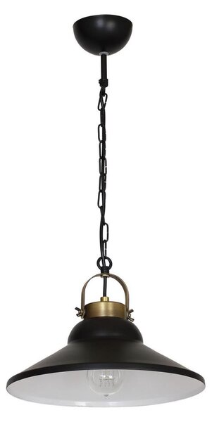 Lampadario IRON 1 1xE27/60W nero/ottone antico