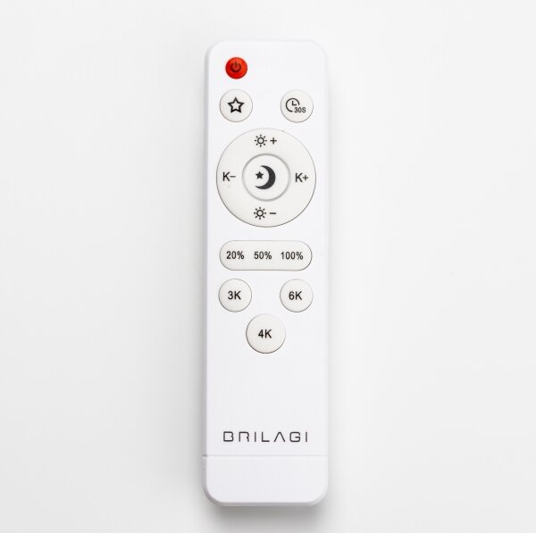 Brilagi - Plafoniera dimmerabile a LED PINE LED/24W/230V + telecomando