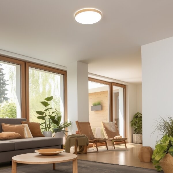 Brilagi - Plafoniera dimmerabile a LED PINE LED/24W/230V + telecomando