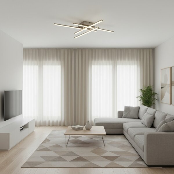 Brilagi - Plafoniera LED STRIPES LED/37W/230V argento