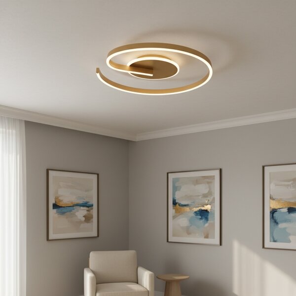 Brilagi - Plafoniera LED dimmerabile SPIRAL LED/56W/230V 3000/4000/6000K+telecomando
