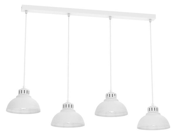 Lampadario a sospensione con filo SVEN 4xE27/15W/230V bianco