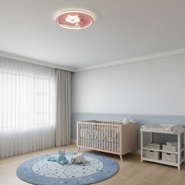 Brilagi - LED dimmerabile, plafoniera per cameretta BUNNY LED/83W/230V 3000-6000K + telecomando