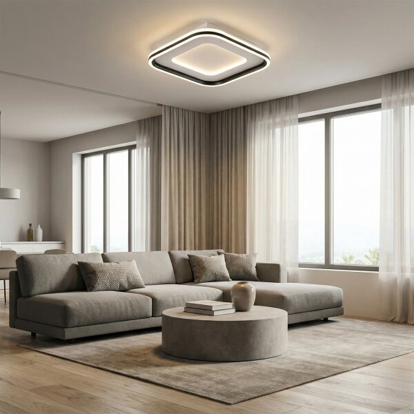 Brilagi - Lampada LED dimmerabile TRIVARO LED/88W/230V 3000-6000K 40x40 cm + telecomando