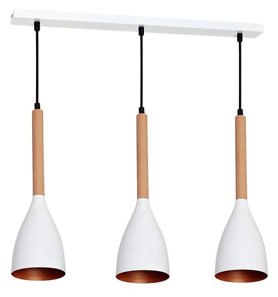 Lampadario a sospensione con filo MUZA 3xE27/60W/230V