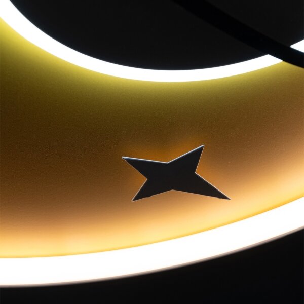 Brilagi -LED Plafoniera a LED per bambini STARSHIP LED/64W/230V 3000/4500K gialla