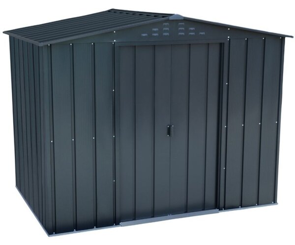 Casetta Box da Giardino 183x261,6x204,5 cm in Metallo Antracite