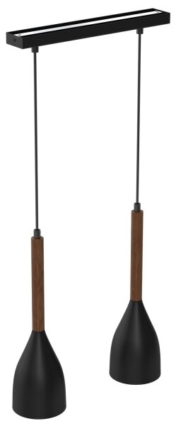 Lampadario a sospensione con filo MUZA 2xE27/60W/230V