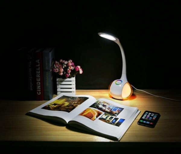 Lampada da tavolo LED RGB dimmerabile LED/7W/230V bianco