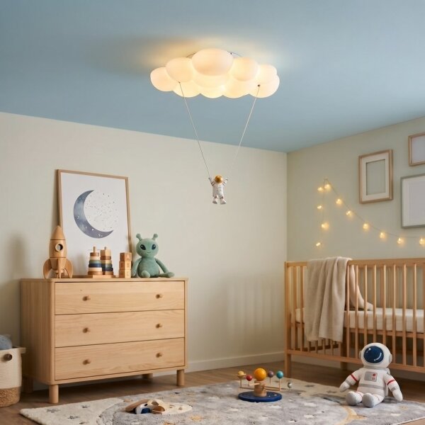 Brilagi - Plafoniera per bambini a LED ASTRO LED/77W/230V bianca