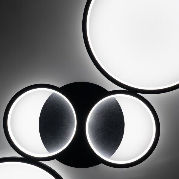Brilagi - Plafoniera LED dimmerabile RINGO LED/34W/230V nera + telecomando