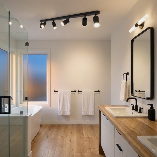 Brilagi - Luce Spot da bagno SELE 6xGU10/30W/230V IP44 nero