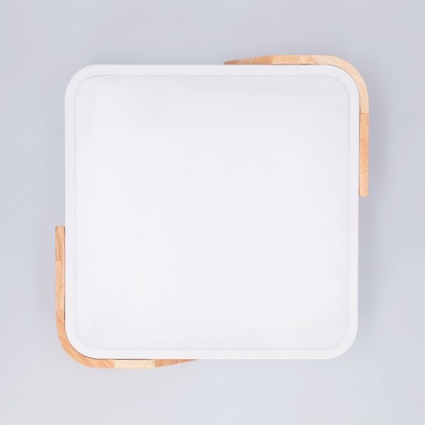 Brilagi - Plafoniera LED PILANA LED/24W/230V rovere/bianco 32x32 cm