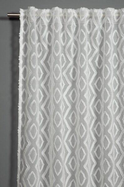 Tenda sottile bianca 140x245 cm Diamant Scherli – Sehlbach