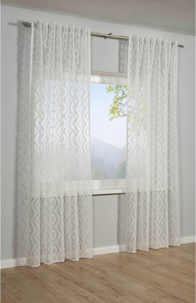 Tenda sottile bianca 140x245 cm Diamant Scherli – Sehlbach