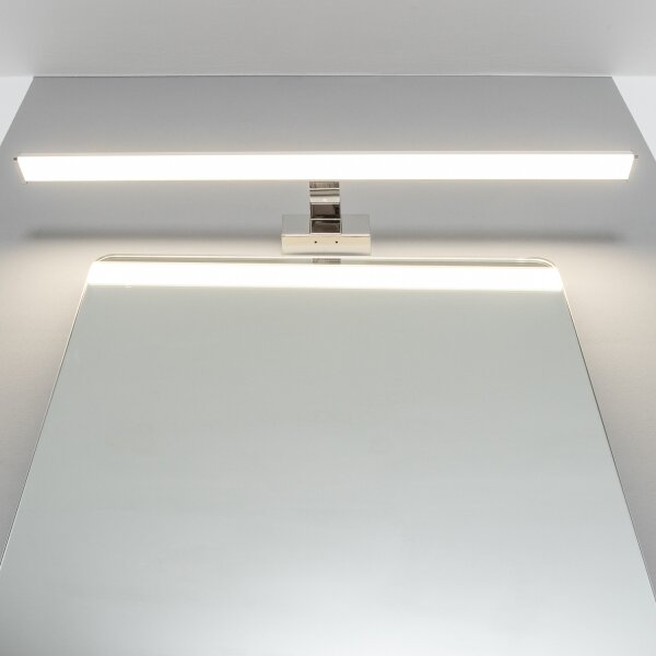 Brilagi - Specchio da bagno con luce LED VESTRA, 15 W/230 V, 80 cm, IP44, cromato