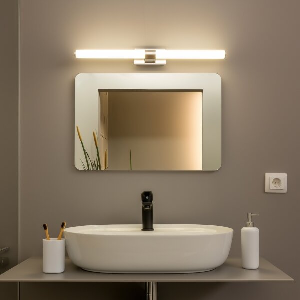 Brilagi - Lampada a LED per specchio da bagno DIANA 10W/230V IP44 cromo lucido