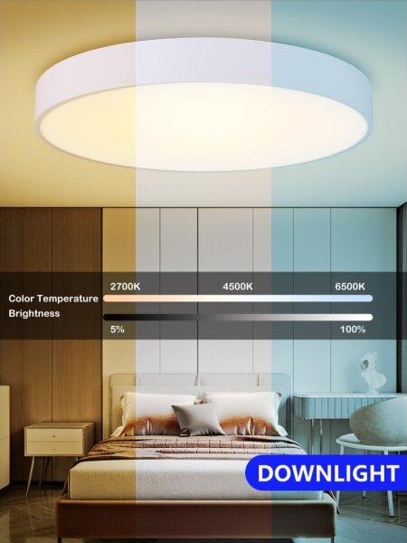 Immax NEO 07207L-Plafoniera LED dimmerabile RONDATE 65W/230V Tuya bianco +RC