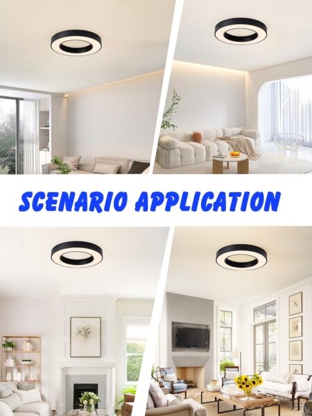 Immax NEO 07209L-Luce LED dimmerabile PASTEL LED/53W/230V 60cm nero Tuya+RC