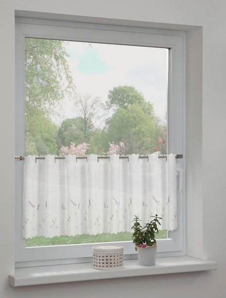 Tenda sottile bianca 135x45 cm Lavender – Sehlbach