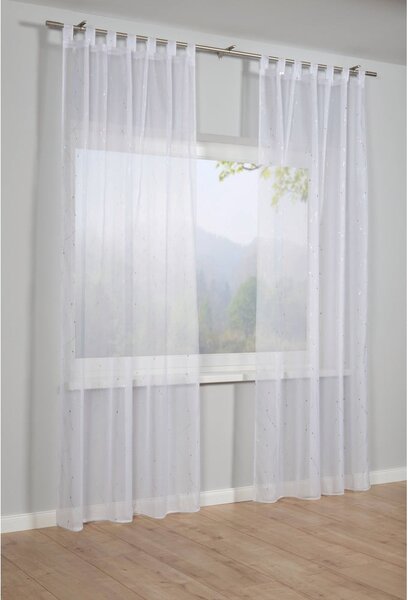 Tenda sottile bianca in voile 140x245 cm – Sehlbach