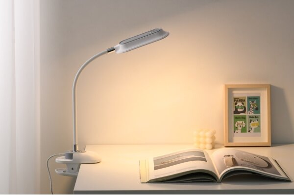 Immax 08997L - Lampada da tavolo LED+CCT dimmerabile con clip CLIP 7,5W/230V bianca