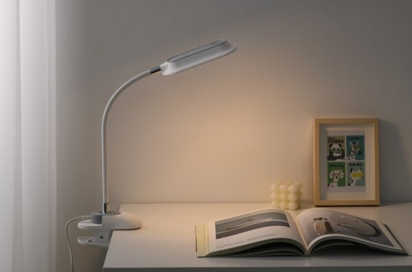 Immax 08997L - Lampada da tavolo LED+CCT dimmerabile con clip CLIP 7,5W/230V bianca