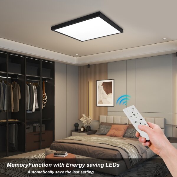 Brilagi-LED Lampada da bagno dimmerabile FRAME SMART LED/50W/230V IP44 nero+telecomando