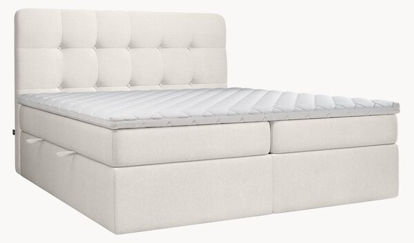Letto boxspring fatto a mano con contenitore Space, H2