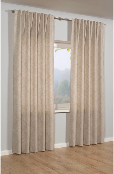 Tenda oscurante/termoisolante beige in jacquard 140x245 cm Ornament – Sehlbach