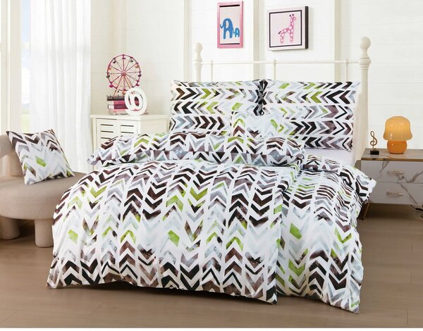 Biancheria da letto in microsatinato per letto singolo 6 pezzi 140x200 cm Madison – JAHU collections