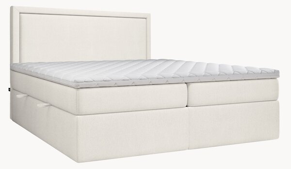 Letto boxspring fatto a mano con contenitore Rebecca, H2