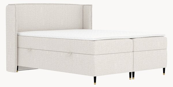 Letto boxspring fatto a mano con contenitore Segni, H4