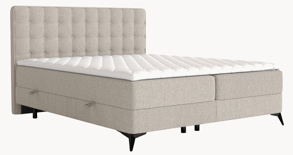 Letto boxspring fatto a mano con contenitore Annakie, H3