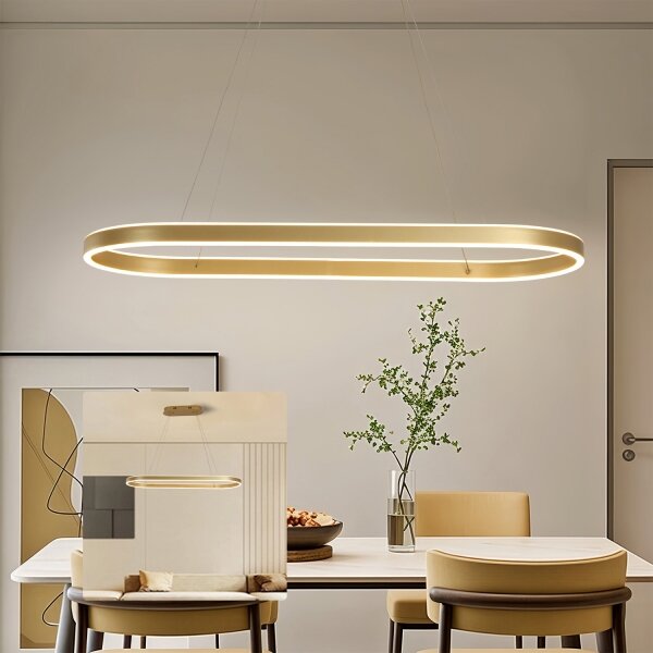 Brilagi - Lampadario LED sospeso su cavi PONDIE LED/44W/230V 80x30 cm oro