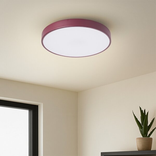 Brilagi-LED dimmerabile plafoniera POOL LED/36W/230V 3000-6000K 30 cm bordeaux+telecomando