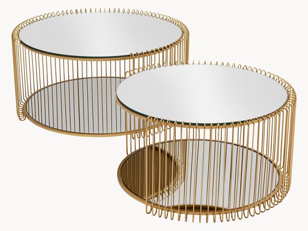 Set di 2 tavolini da salotto Wire