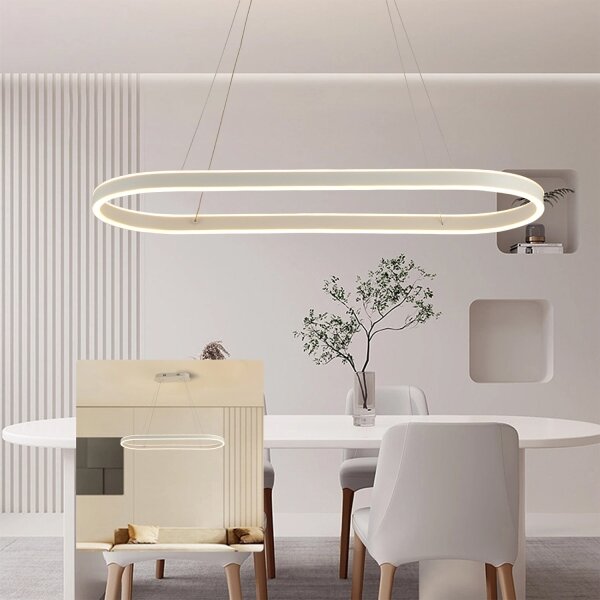 Brilagi - Lampadario LED a sospensione con cavi PONDIE LED/45W/230V 80x30 cm bianco