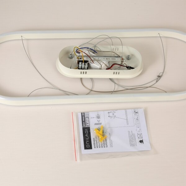 Brilagi - Lampadario LED a sospensione con cavi PONDIE LED/45W/230V 80x30 cm bianco
