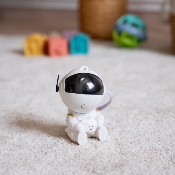 Retlux - Proiettore LED per bambini 230 V astronauta 12,5 cm + telecomando