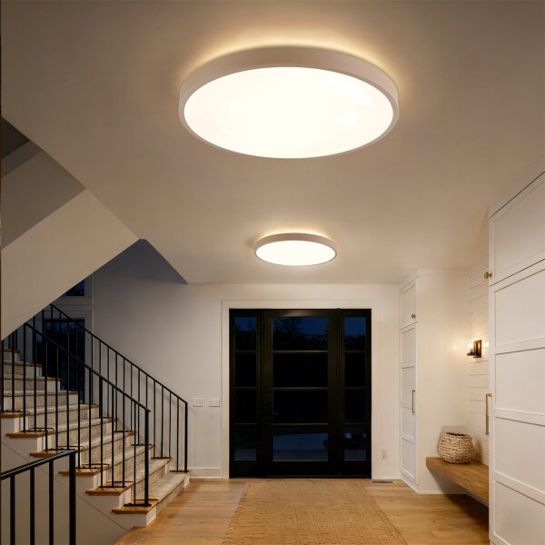 Brilagi - Lampada dimmerabile GLASS POOL DOUBLE LED/80W/230V 60 cm beige + telecomando