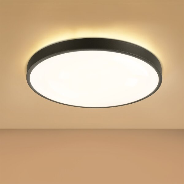 Brilagi - Lampada dimmerabile a LED GLASS POOL DOUBLE LED/60W/230V 50 cm nero + telecomando