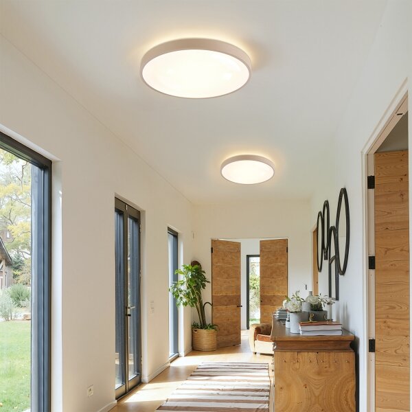 Brilagi - Apparecchio LED dimmerabile GLASS POOL DOUBLE LED/48W/230V 40 cm beige + telecomando