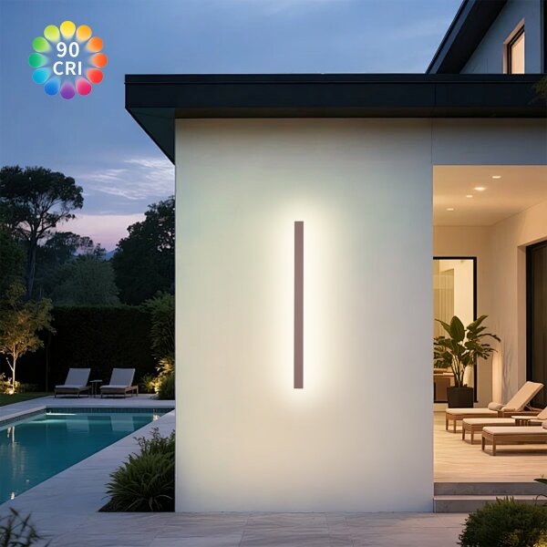 Brilagi-LED Applique da esterno LINEAR LED/22W/230V 3000K IP65 100 cm marrone CRI 90