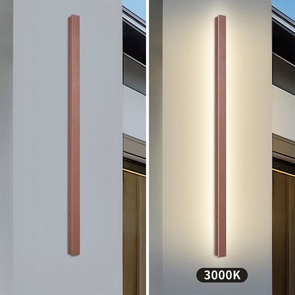 Brilagi-LED Applique lineare LED da esterno/32W/230V 3000K IP65 140 cm marrone CRI 90