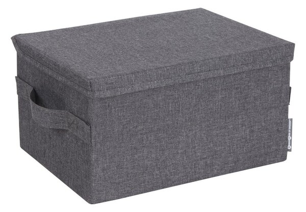 Scatola con coperchio grigia in tessuto 35x26x19 cm Soft Storage – Bigso
