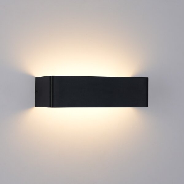 Brilagi - Applique da esterno DONNANI a LED, 12W/230V, 30 cm, nera, IP44