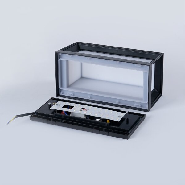 Brilagi - Applique LED da esterno con sensore PARKER LED/12W/230V nero IP44