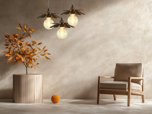Bohemia-Design - Lampada a sospensione con cavo 1xE27/60W/230V bronzo